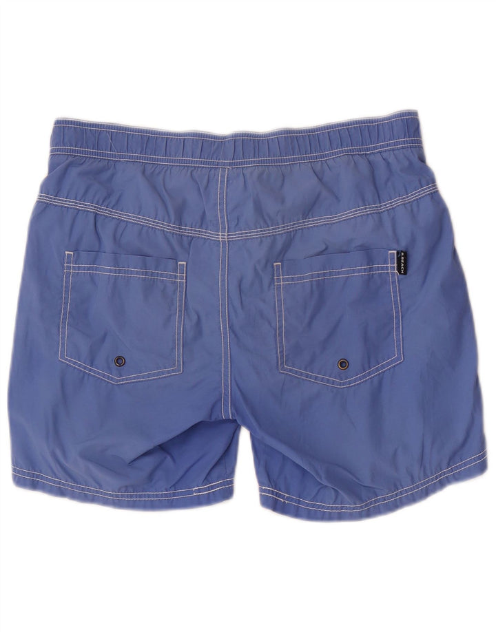 Pantaloni scurți de înot Benetton pentru bărbați, bumbac albastru mic