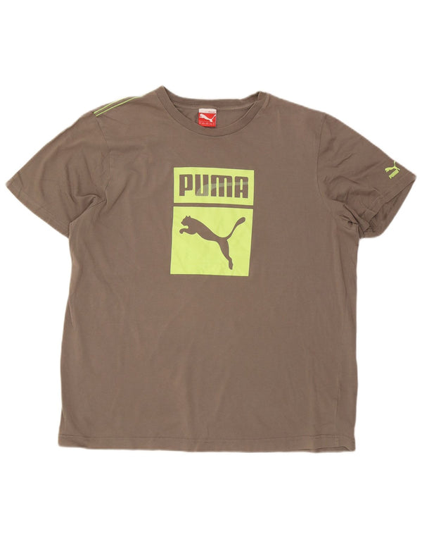 Tricou grafic pentru bărbați Puma Top XL bumbac gri