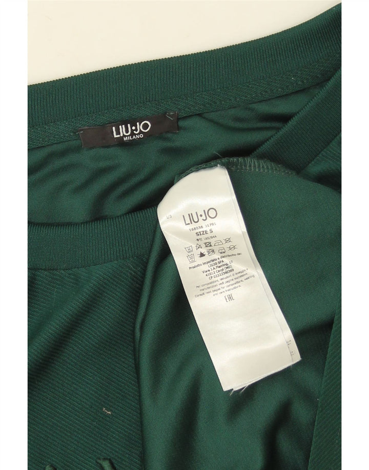 Pulover cu grafic supradimensionat pentru femei Liu Jo UK 10 Mic verde