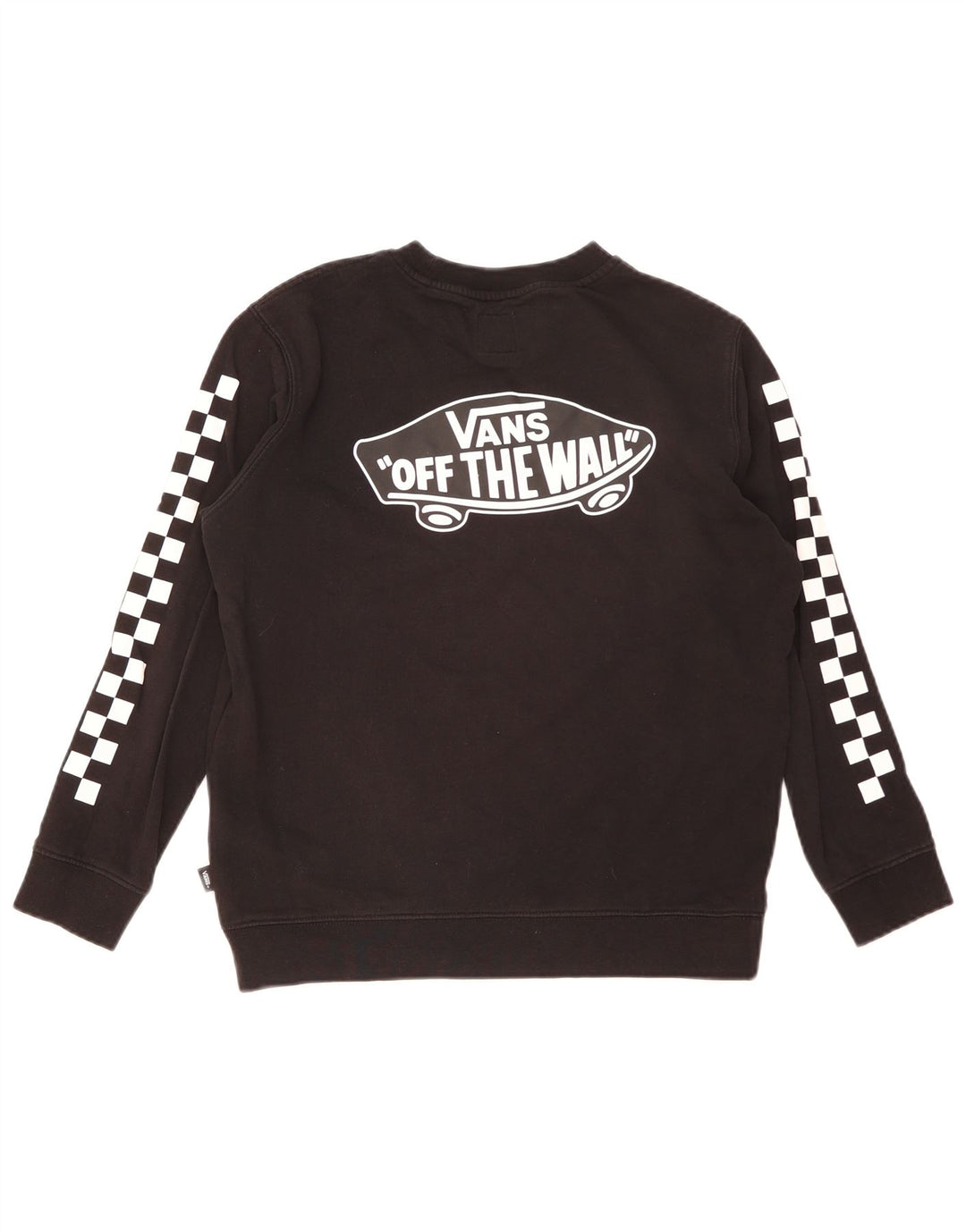Pulover cu grafic pentru femei Vans UK 16, mare, negru, bumbac