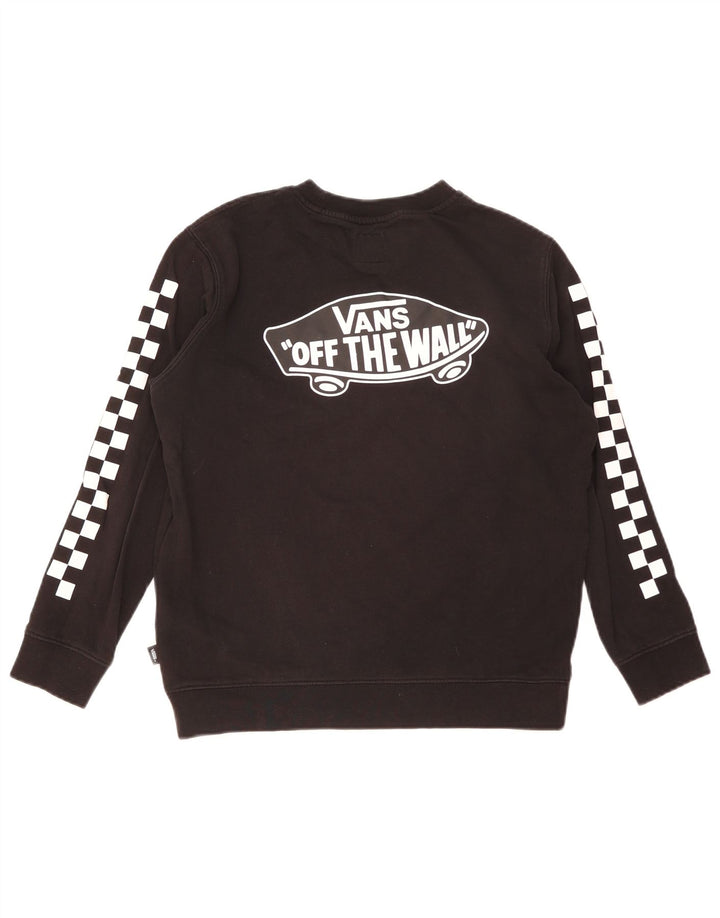 Pulover cu grafic pentru femei Vans UK 16, mare, negru, bumbac