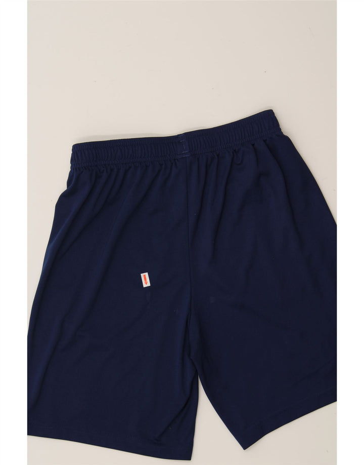 ADIDAS Boys Climalite Sport Shorts 13-14 Years Navy Blue Polyester Vintage Adidas and Second-Hand Adidas from Messina Hembry 