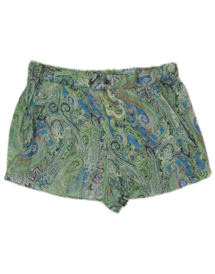 Pantaloni caldi pentru femei Zara Medium W28 Green Paisley Poliester