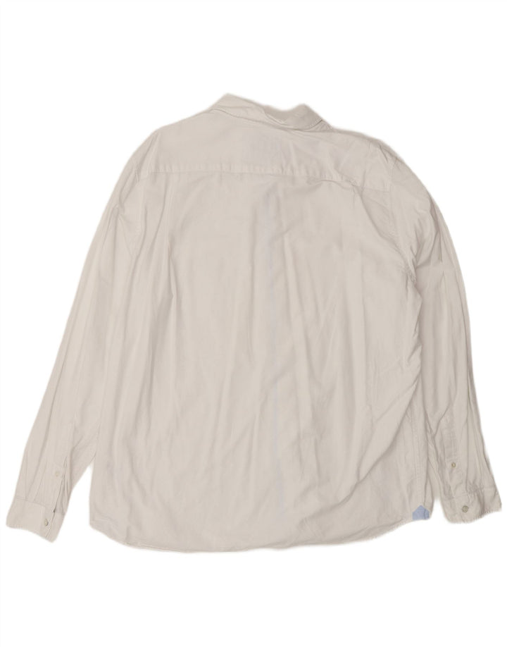 Cămașă pentru bărbați Lacoste Regular Fit Mărimea 44 XL Bumbac alb