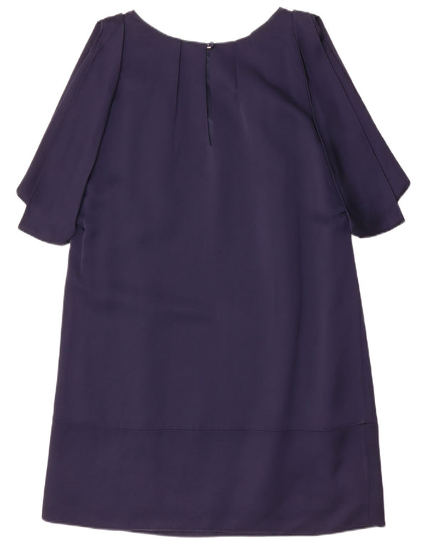 Rochie schimbătoare pentru femei Monsoon cu mâneci 3/4 UK 14 mare, albastru bleumarin, acetat