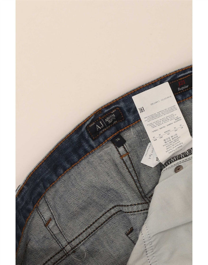 Blugi drepti pentru femei Armani W36 L30 Bumbac albastru