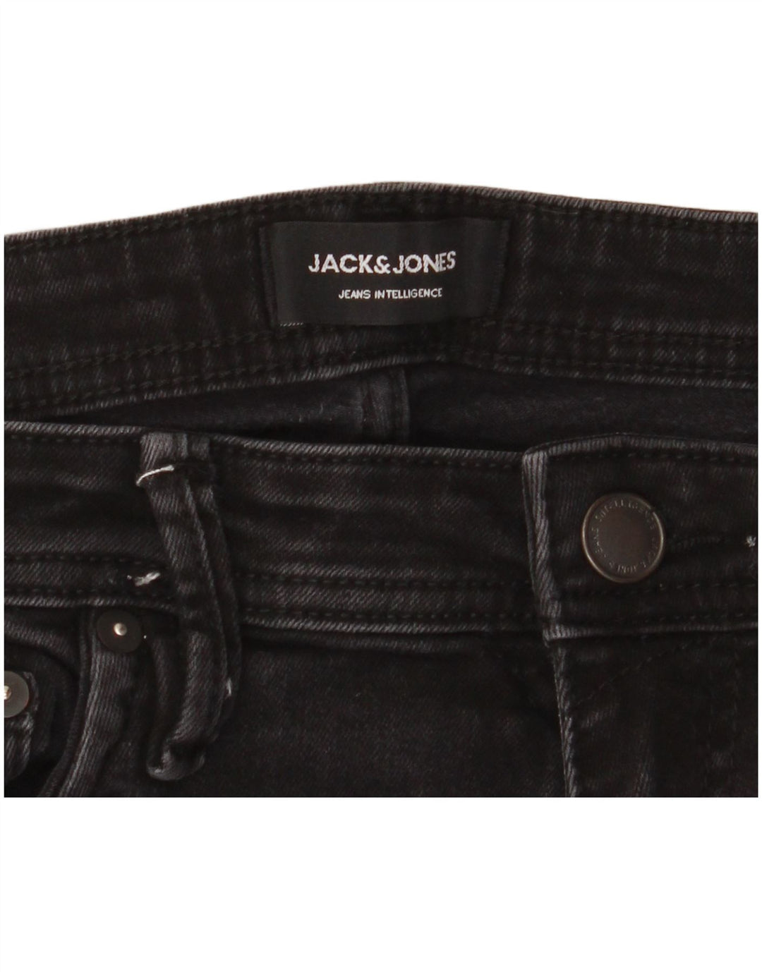 Blugi Jack & Jones GLENN Slim pentru bărbați W33 L32 bumbac negru