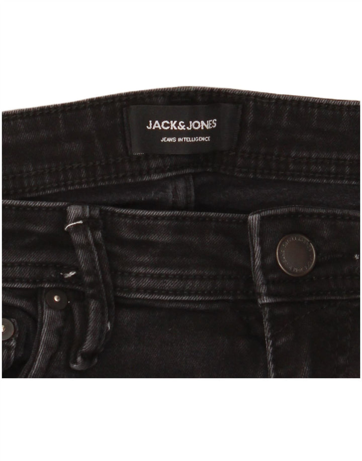 Blugi Jack & Jones GLENN Slim pentru bărbați W33 L32 bumbac negru