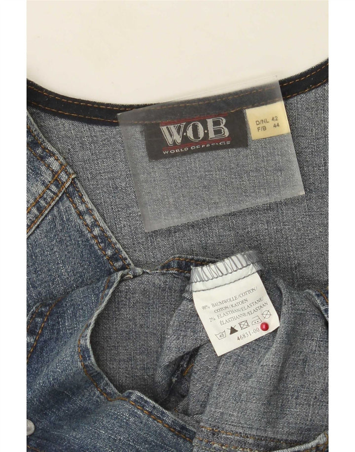Vestă de blugi vintage pentru femei EU 42, mare, albastru, bumbac
