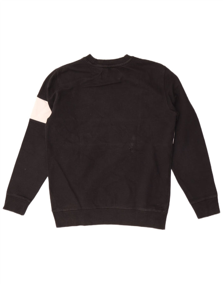 Hanorac grafic pentru bărbați Calvin Klein Jeans Pulover mediu negru Colorblock