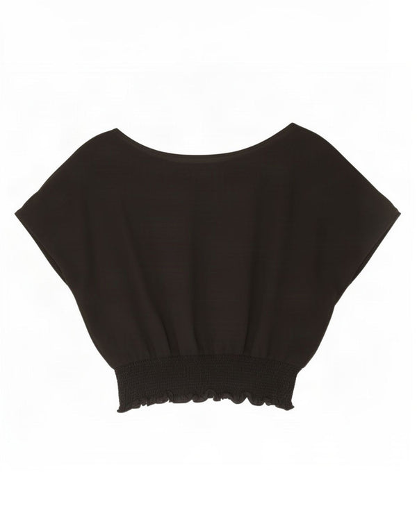 Bluză supradimensionată pentru femei Zara UK 18 XL Negru