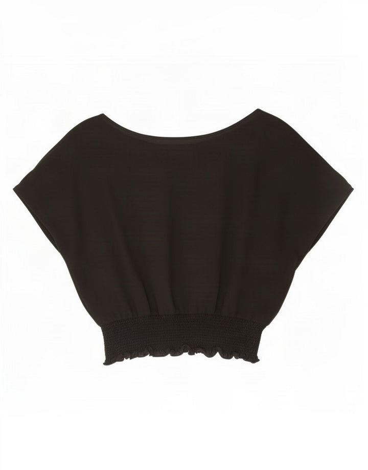 Bluză supradimensionată pentru femei Zara UK 18 XL Negru