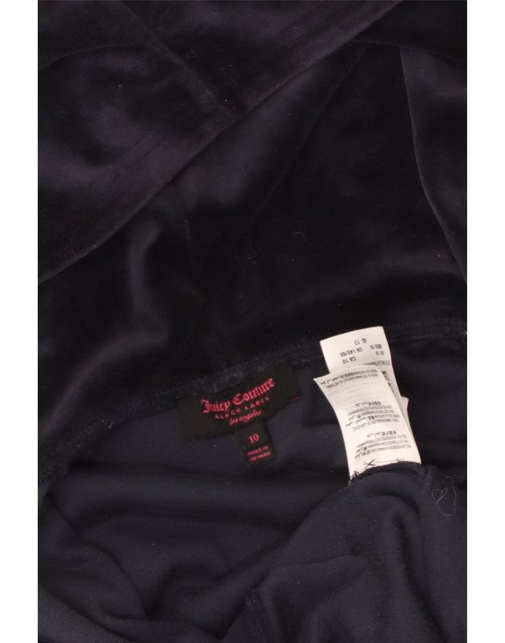 JUICY COUTURE Pulover cu capota cu fermoar cu grafic pentru fete 9-10 ani Bumbac bleumarin