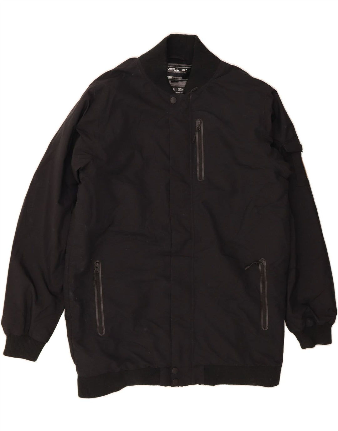 O'NEILL Mens Windbreaker Jacket UK 40 Large Black Polyester Vintage O'Neill and Second-Hand O'Neill from Messina Hembry 