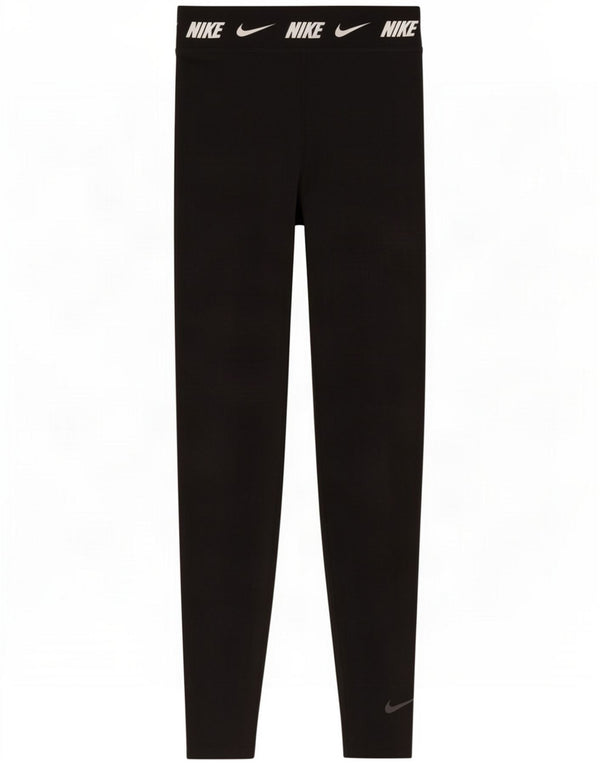Nike Womens Tight Fit Graphic Leggings UK 8 Small Black Cotton