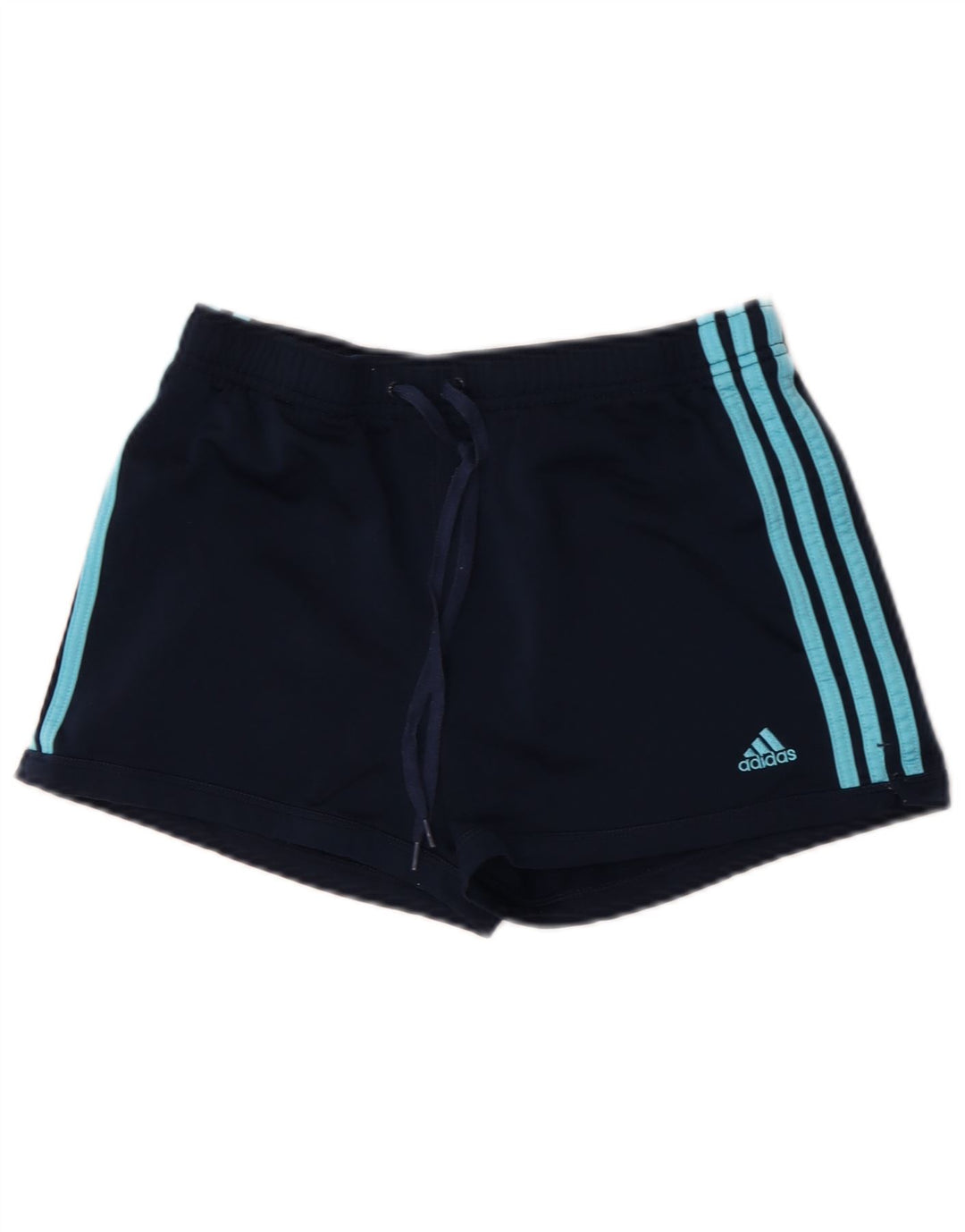 Pantaloni scurți sport Adidas pentru femei UK 12 Medium Bleumarin Poliester