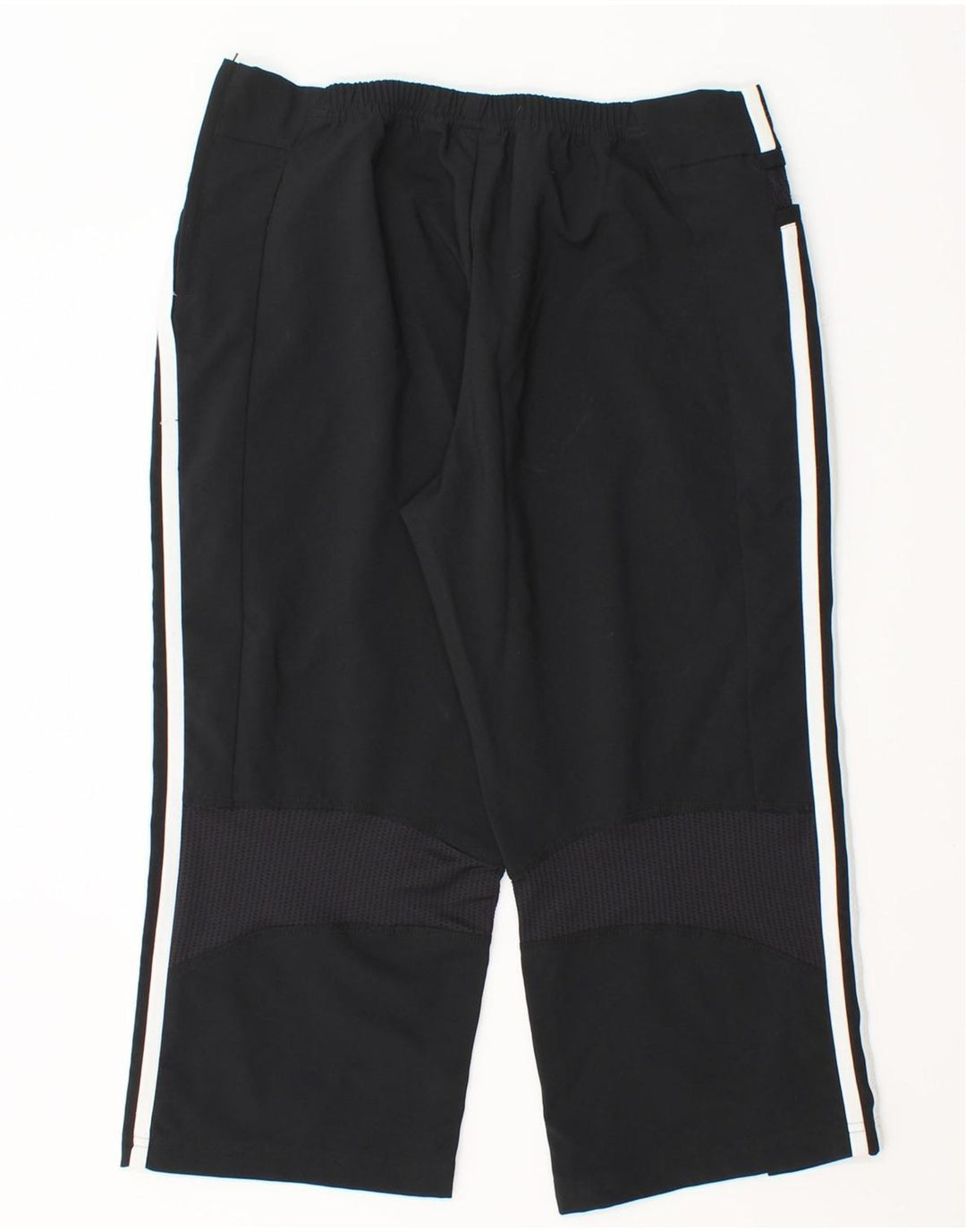 Pantaloni de trening Capri Adidas pentru femei UK 12 Poliester mediu negru