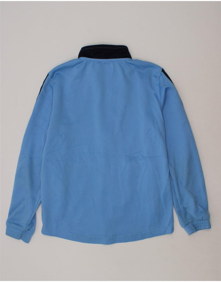 KAPPA Boys Graphic Tracksuit Top Jacket 9-10 Years Blue Colourblock Vintage Kappa and Second-Hand Kappa from Messina Hembry 