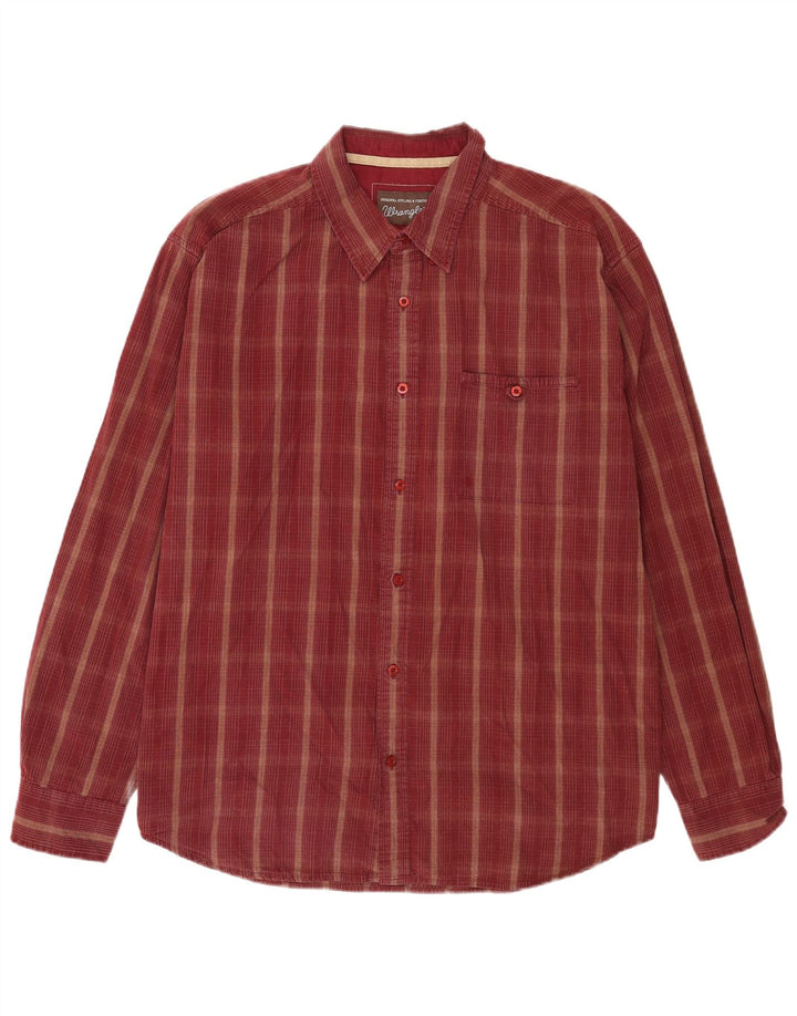 Cămașă pentru bărbați Wrangler 2XL, bumbac maro check