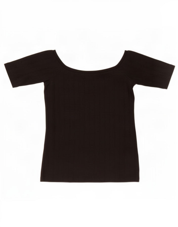 Bluză Crop Top Femei Zara UK 8 Small Negru