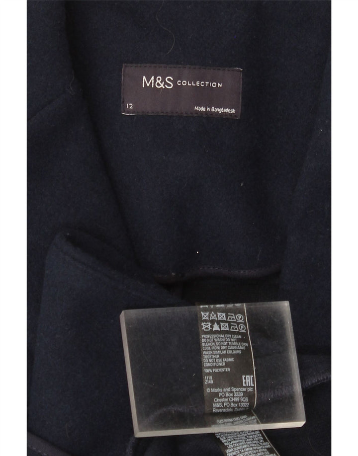 Palton pentru femei Marks & Spencer UK 12 Poliester mediu bleumarin