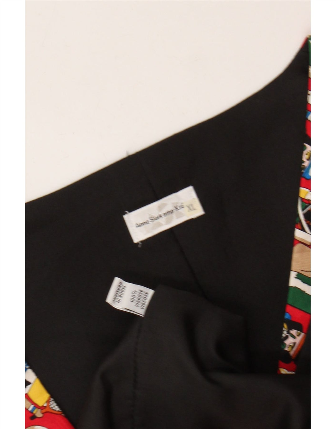 VINTAGE Vestă pentru bărbați cu model abstract, XL, viscoză roșie