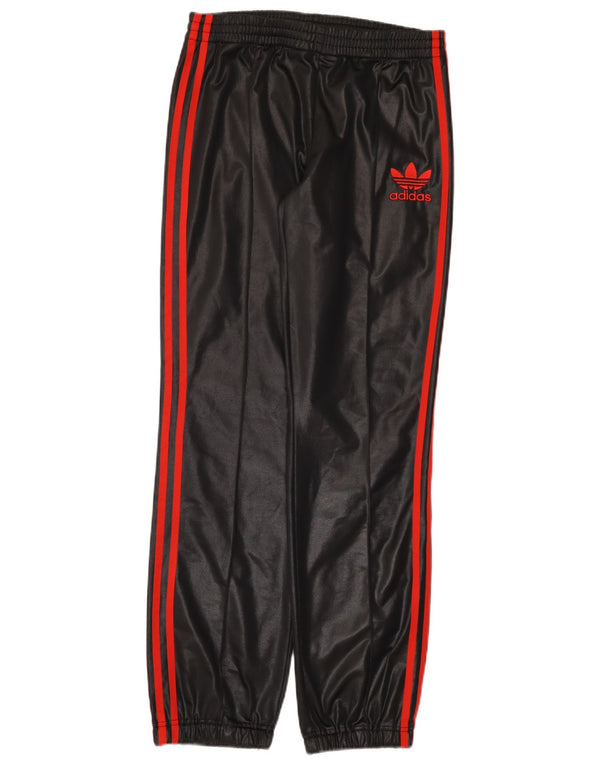 Pantaloni de trening Adidas pentru femei Joggeri UK 10 Poliester negru mic