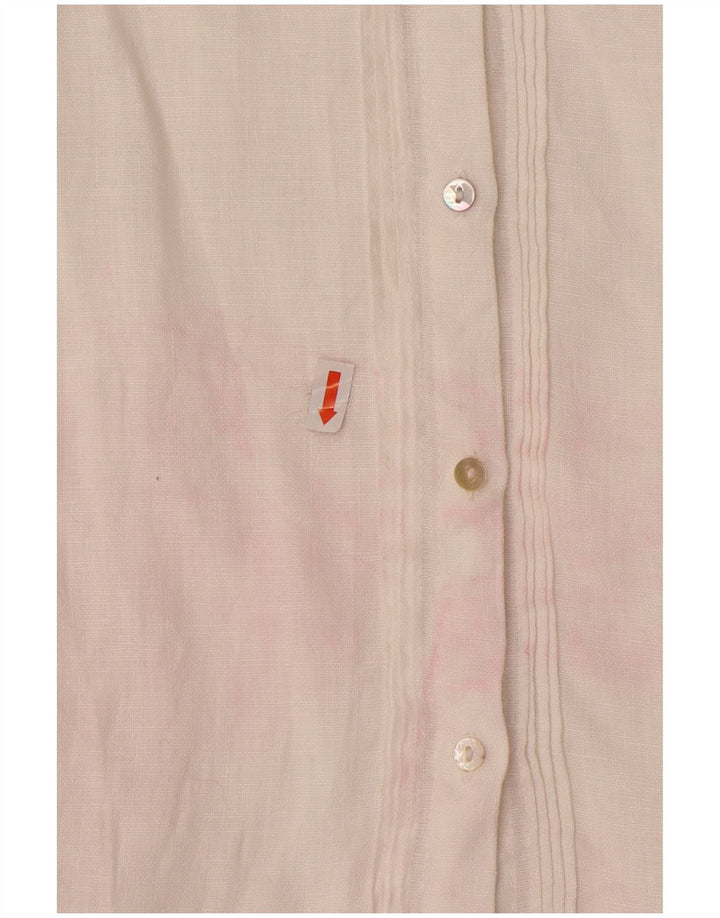 Bluză cămașă pentru femei Zara UK 18 XL Albă