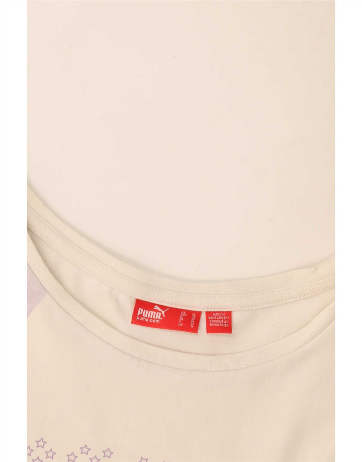 Tricou grafic Puma pentru femei Top UK 16 Large White