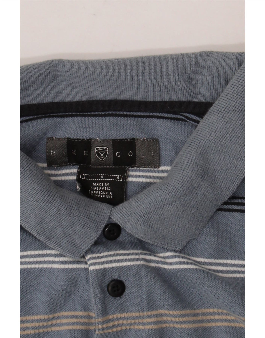 Tricou polo NIKE pentru bărbați, cu dungi mari, albastre