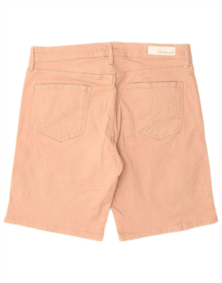 Pantaloni scurți din denim pentru bărbați Calvin Klein W31, bumbac roz mediu