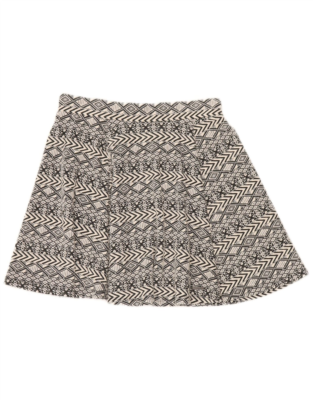 Fusta mini pentru femei Superdry Medium W28 Gri Geometric Poliester