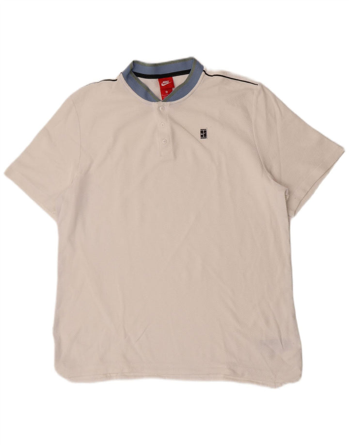 Tricou polo pentru bărbați Nike XL, bumbac alb