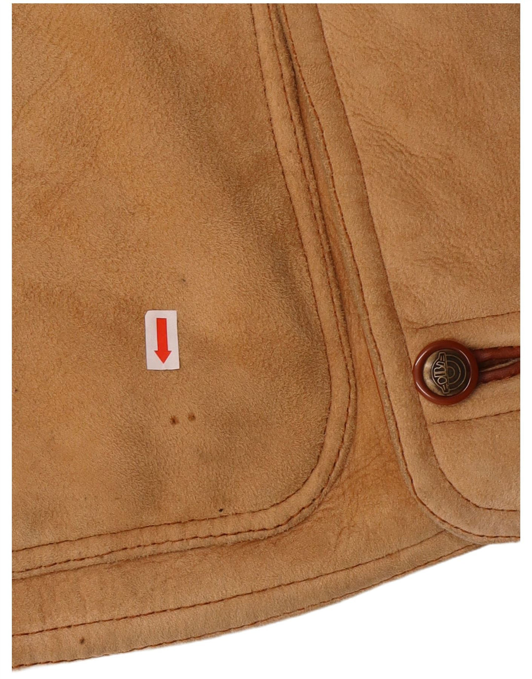 Jachetă din shearling pentru bărbați DIBI Uomo IT 46 Small Beige Shearling Classic