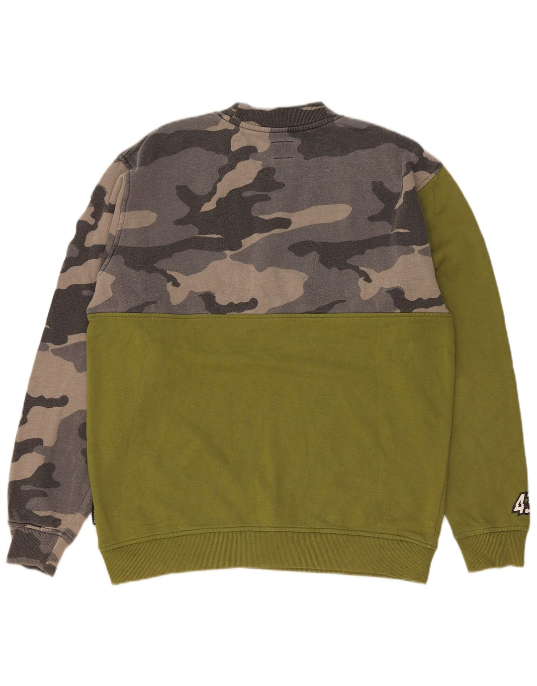 Hanorac grafic pentru bărbați DC Pulover mare, verde, camuflaj, bumbac