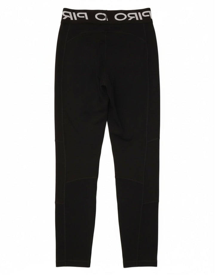 Leggings grafic pentru fete Nike 12-13 ani mare negru