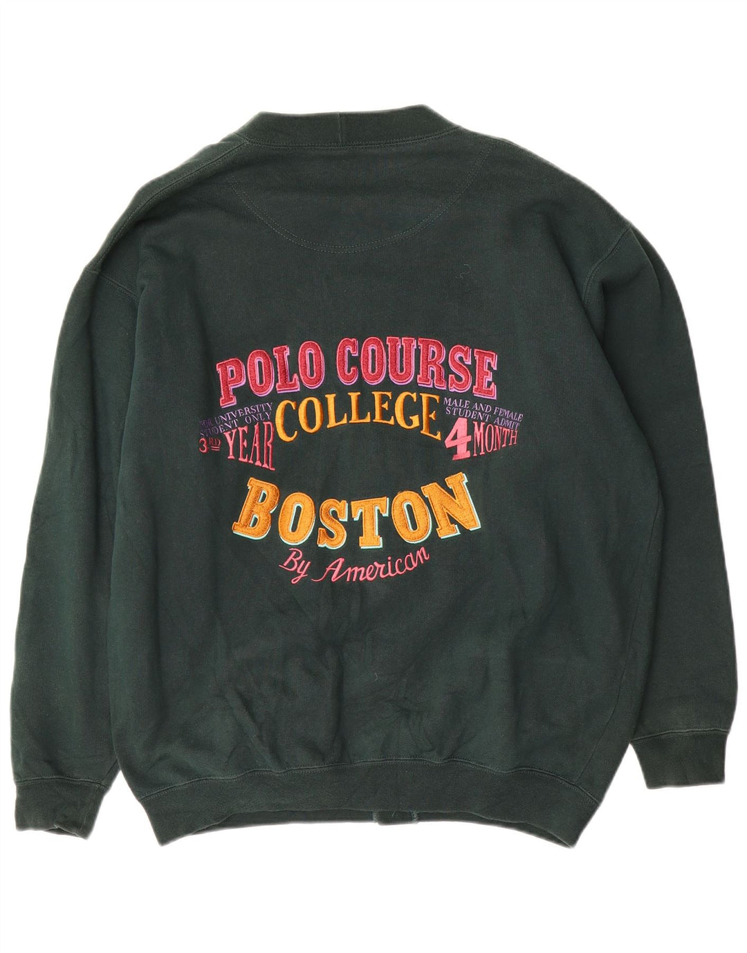 Pulover cardigan pentru bărbați de la American, bumbac verde mediu