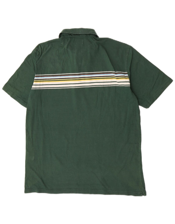Tricou polo pentru bărbați Diadora 2XL, bumbac cu dungi verzi