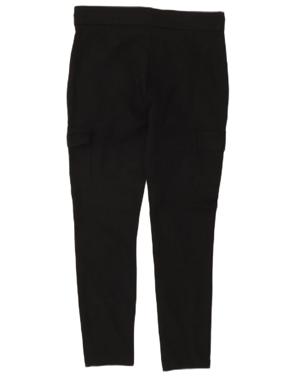 Pantaloni cargo slim pentru femei Zara Mediu L26 L26 Viscoză neagră