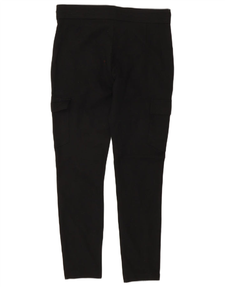 Pantaloni cargo slim pentru femei Zara Mediu L26 L26 Viscoză neagră