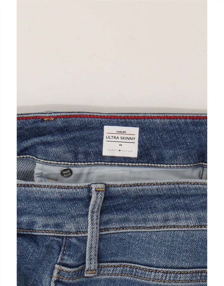 Blugi skinny pentru femei Harlem cu talie înaltă Tommy Hilfiger IT 48 XL Bumbac albastru