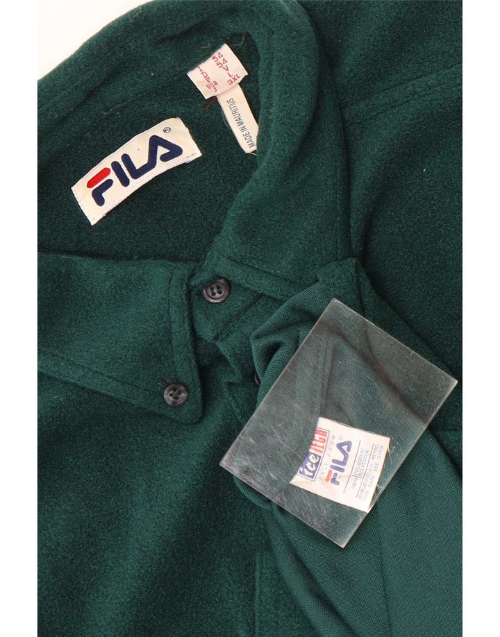 Cămașă pentru bărbați Fila Fleece Poliester verde mare