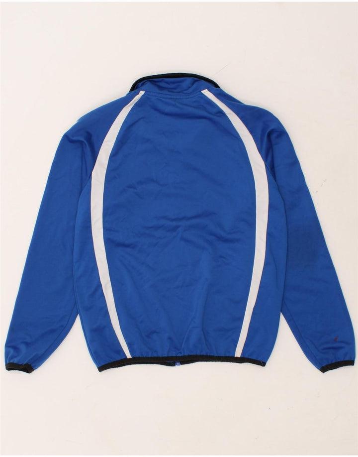 HUMMEL Boys Graphic Tracksuit Top Jacket 11-12 Years Blue Colourblock Vintage Hummel and Second-Hand Hummel from Messina Hembry 
