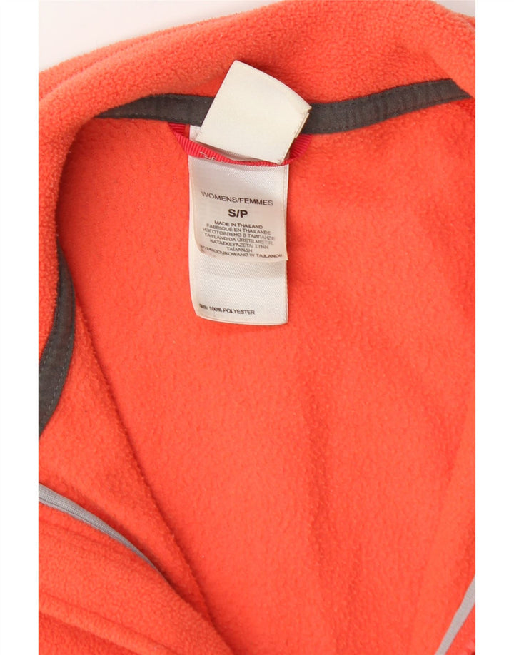 The North Face Womens Liner Fleece Jacket UK 10 Small Orange Poliester