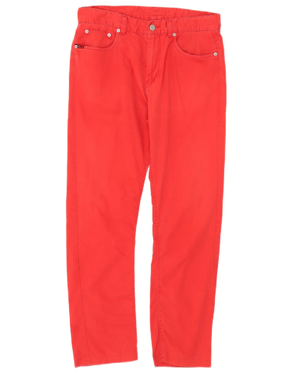 Pantaloni casual subțiri pentru bărbați Kappa Perfect Fit IT 48 Medium L33 L27 Bumbac roșu