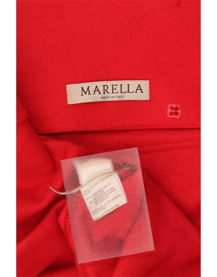 Palton supradimensionat pentru femei Marella UK 8 Lână roșie mică