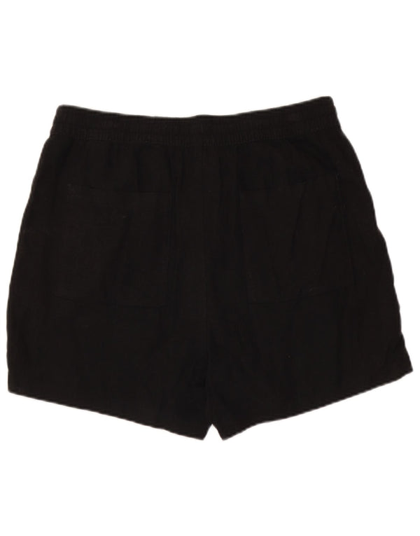 Pantaloni scurti chino pentru femei Marks & Spencer UK 14 Large W34 Black Linen