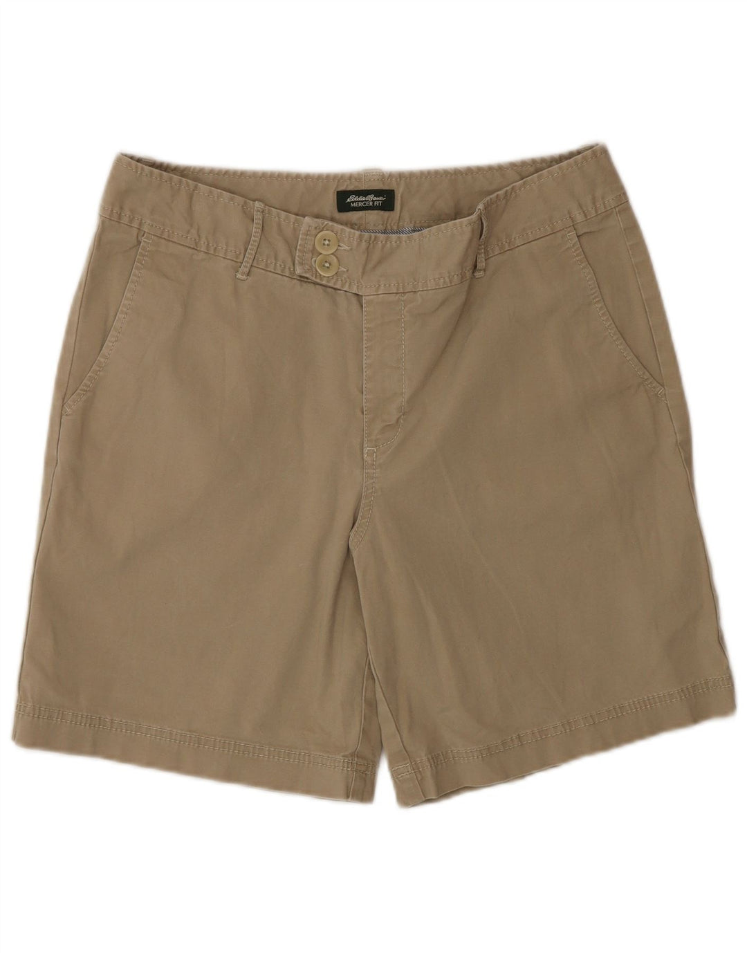 Eddie Bauer pentru femei Mercer Fit Cargo Pantaloni scurți US 10 Large W32 Beige Bumbac