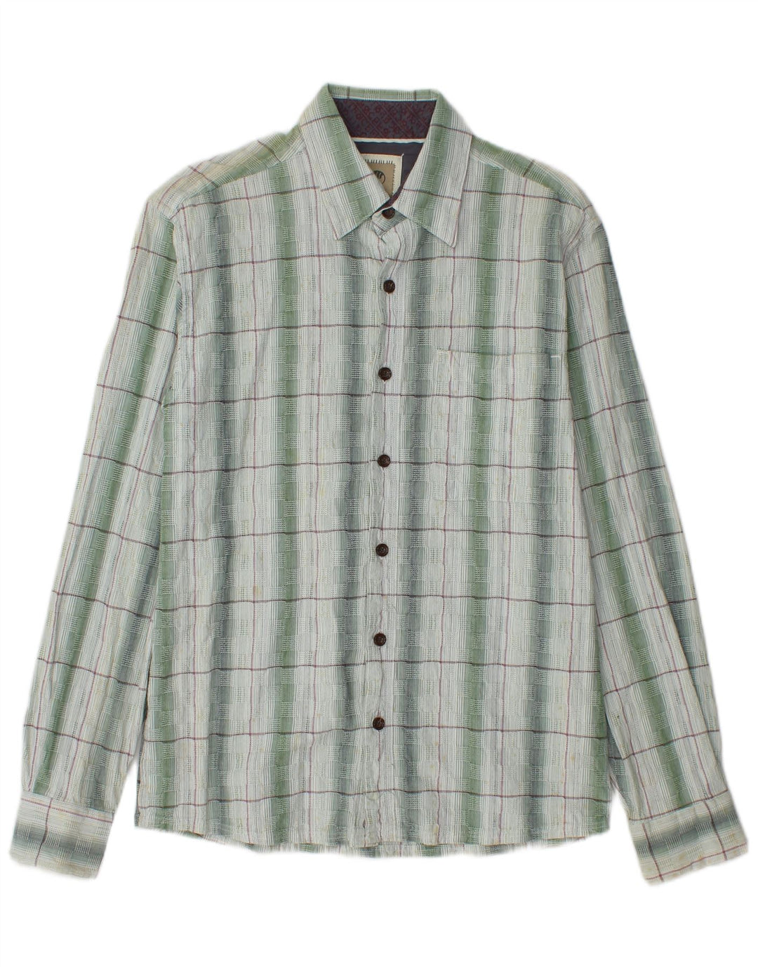 FAT FACE Mens Shirt Small Multicoloured Plaid Cotton