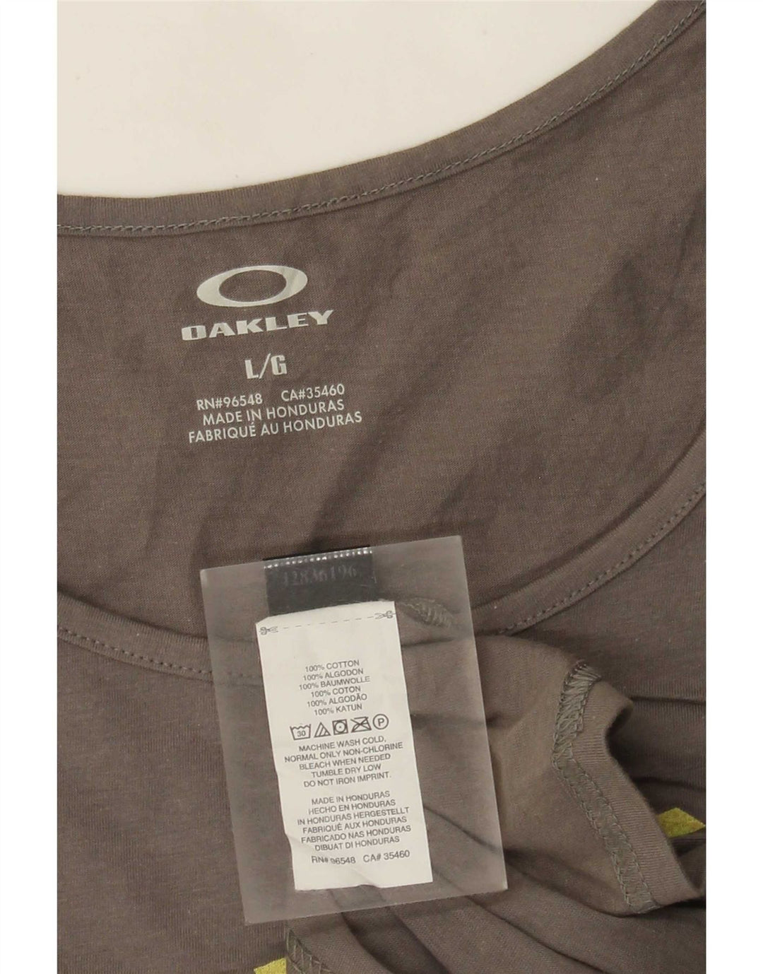 Vestă grafică Oakley pentru bărbați, mare, gri bumbac